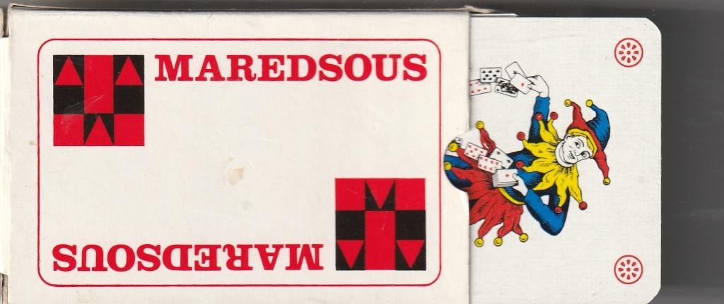 2 KAARTSPELLEN MAREDSOUS  ROOD + ZWART, Enlèvement ou Envoi, Neuf, Carte(s) à jouer