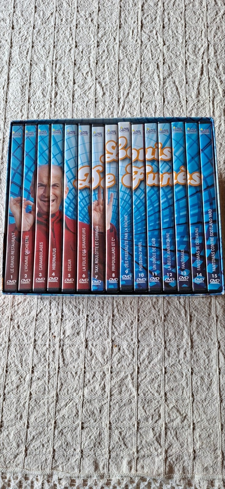 15 Dvd's van  Louis De Funes, Enlèvement