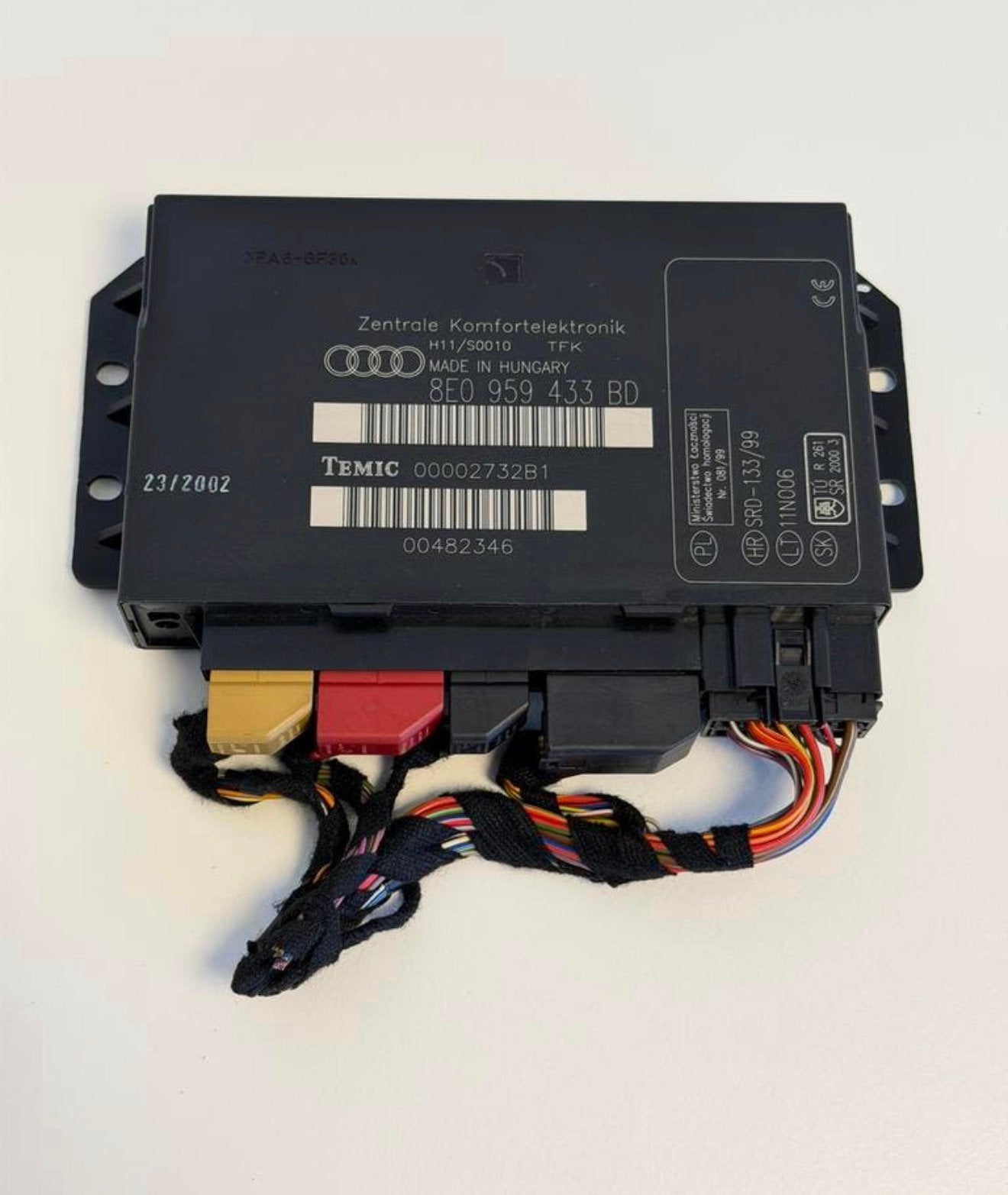 AUDI A4 B6 B7 BCM Comfort Module 8E0959433 OEM 8E0959433BD, Auto-onderdelen, Ophalen of Verzenden, Gebruikt, Audi