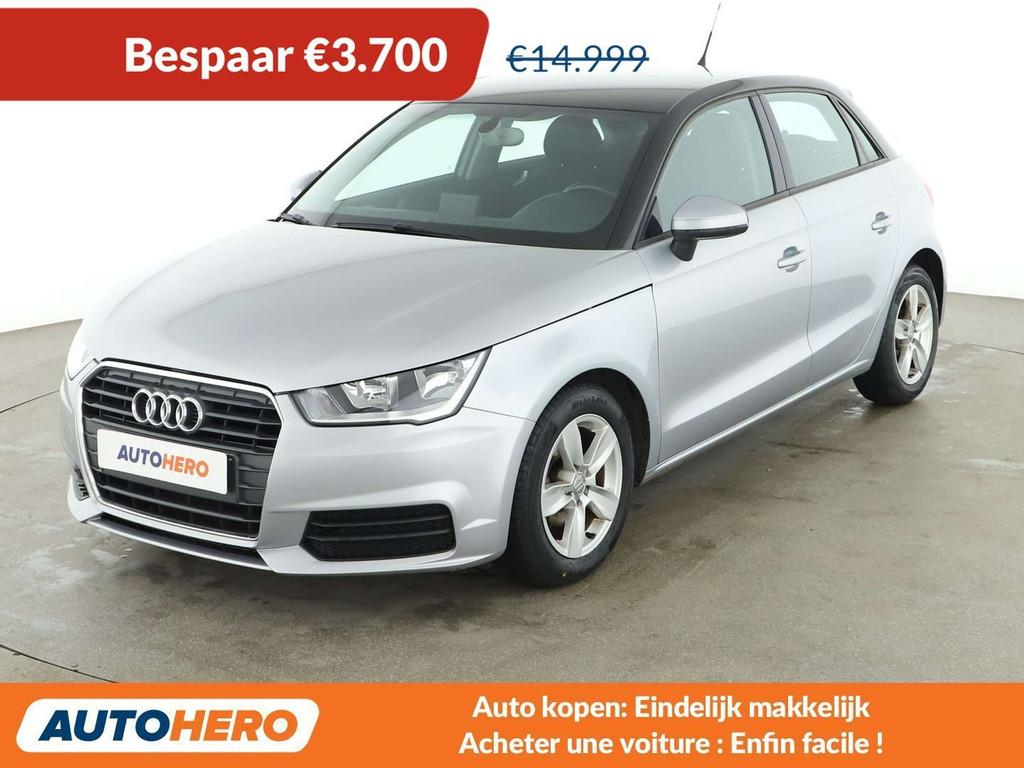 Audi A1 1.0 TFSI (bj 2018), Auto's, Voorwielaandrijving, Stof, 95 pk, Zilver of Grijs