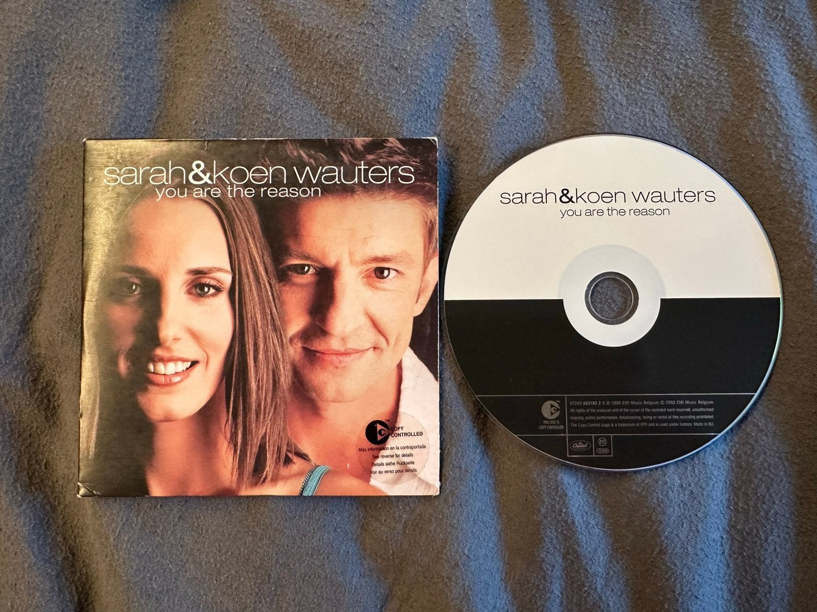 Sarah & Koen Wauters – You Are The Reason (CD‑single, 2003), Ophalen, Gebruikt, Pop, Single
