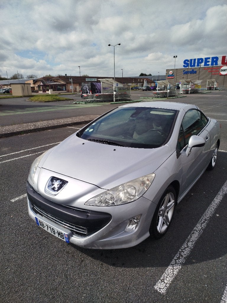 Peugeot 308cc, Autos, Peugeot, Argent ou Gris, Cabriolet, Boîte manuelle, Noir