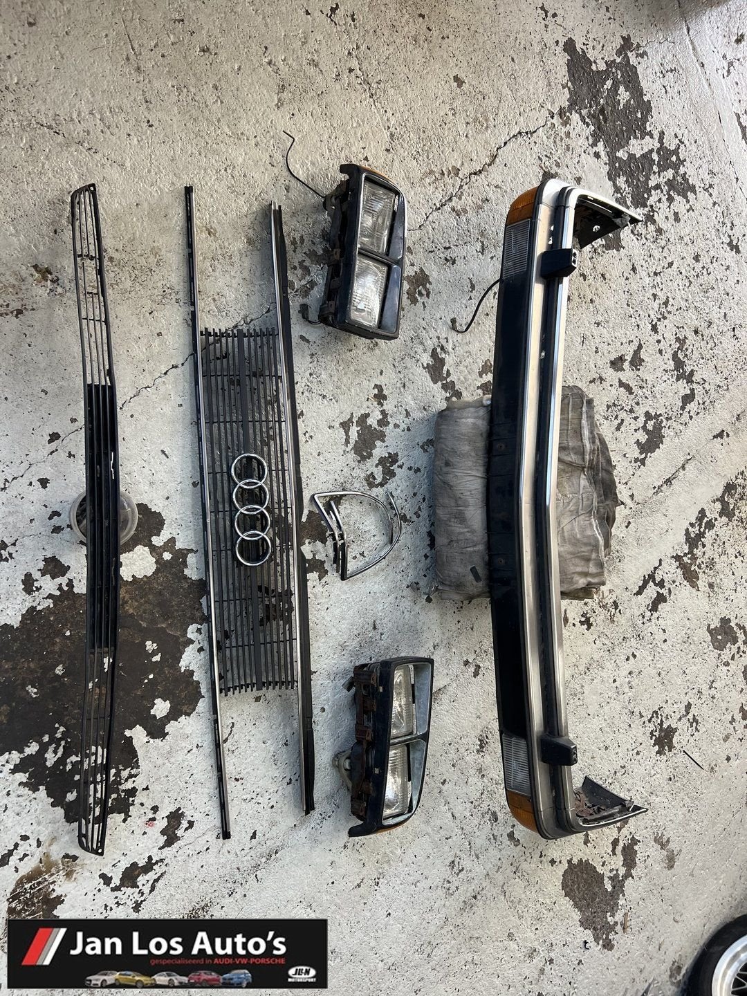 Audi 200 C2 typ 43 koplamp grill bumper frontset, Auto-onderdelen, Ophalen, Gebruikt, -, Audi