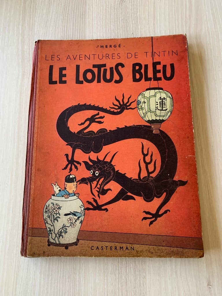 Bd tintin le lotus bleu 1946 B1, Enlèvement ou Envoi, Une BD, Utilisé, Hergé