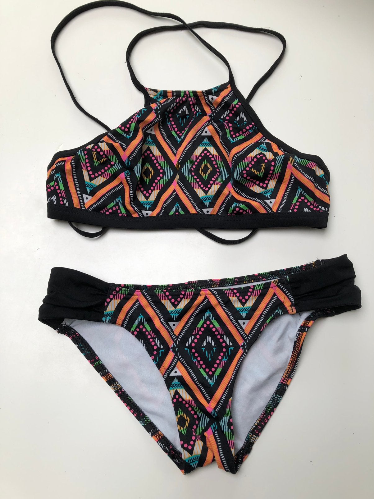 Bikini decathlon olaian maat S/M, Enlèvement, Porté, Noir, Bikini