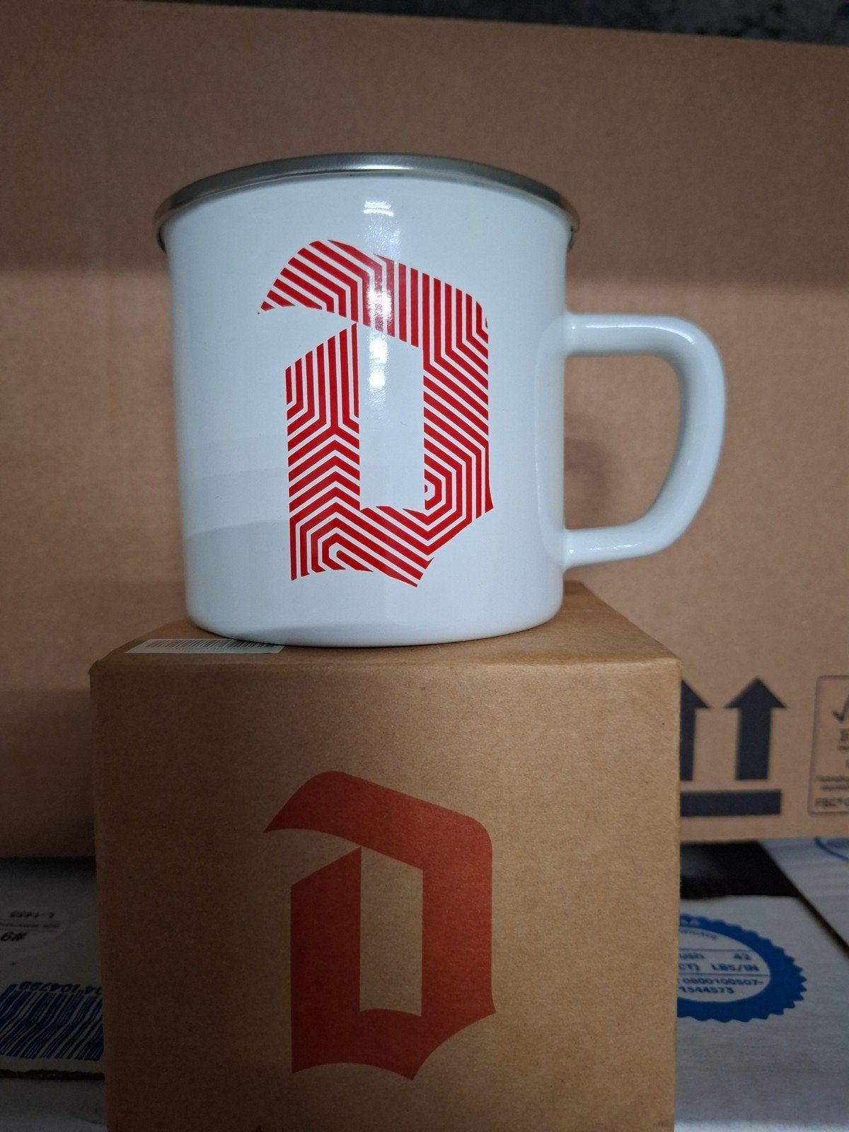 2x Duvel emaille tas, Ophalen of Verzenden