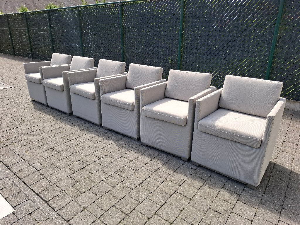 Ensemble de 6 chaises design Manutti Zendo de luxe, Jardin & Terrasse, Enlèvement, Utilisé, 6 places, Salons de jardin