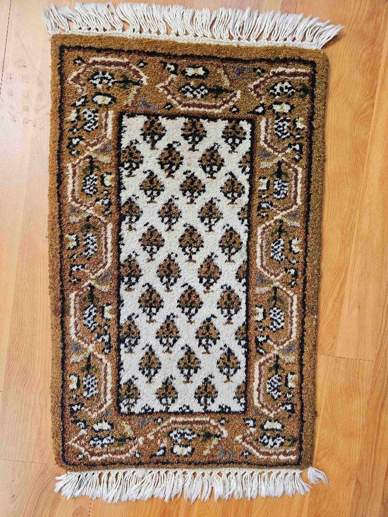 Tapis oriental petit 60/38 cm, Enlèvement ou Envoi, Utilisé, Brun, Autres styles