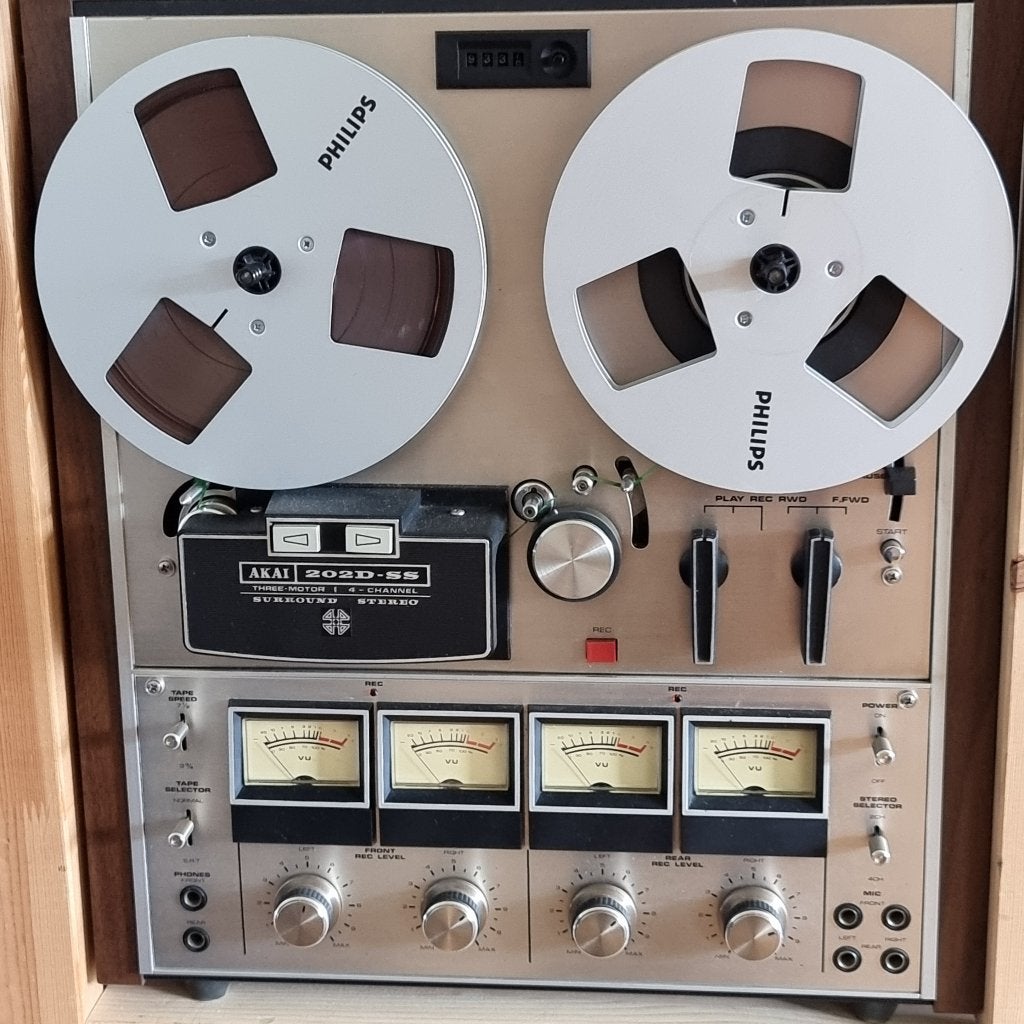 Magnétophone quadriphonique 4 pistes Akai SS-202D excellent, TV, Hi-fi & Vidéo, Enlèvement ou Envoi, Magnétophone