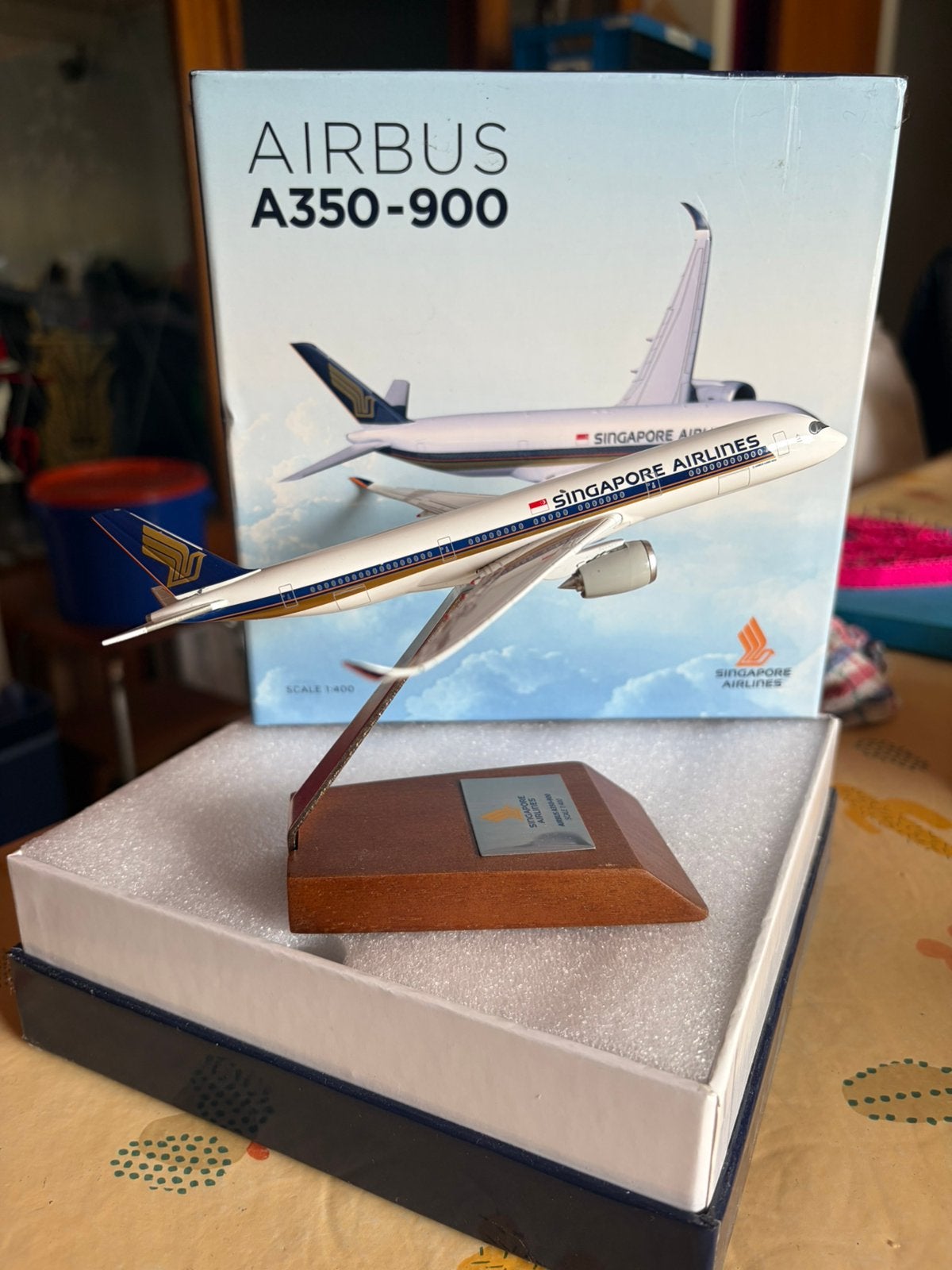 Schaalmodel Singapore Airlines 1:400 Airbus A350-900, Overige merken, 1:144 tot 1:200, Nieuw, Ophalen of Verzenden
