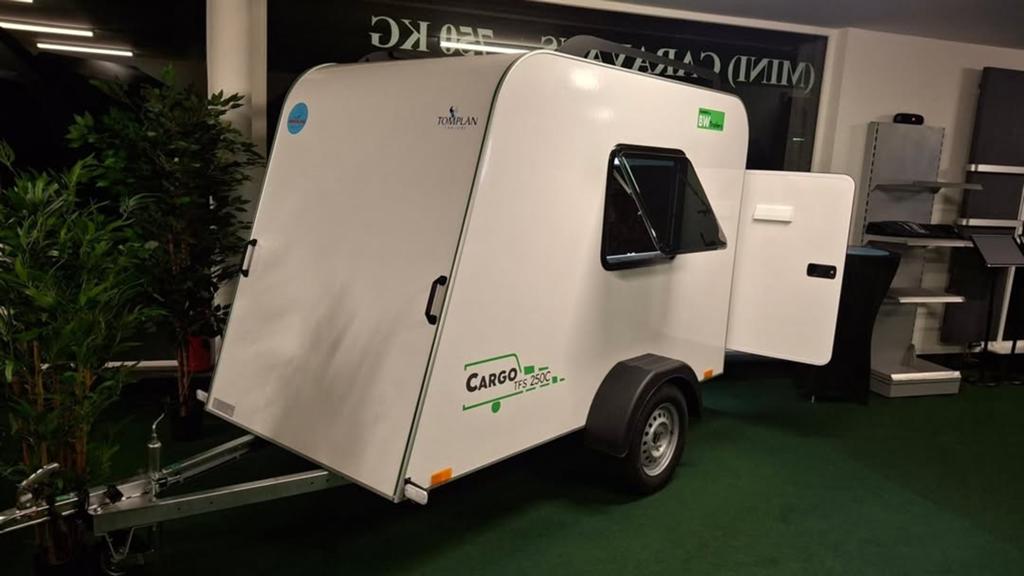 Mini trailer / caravan-750 kg Tomplan cargo TFS 250C, Enlèvement