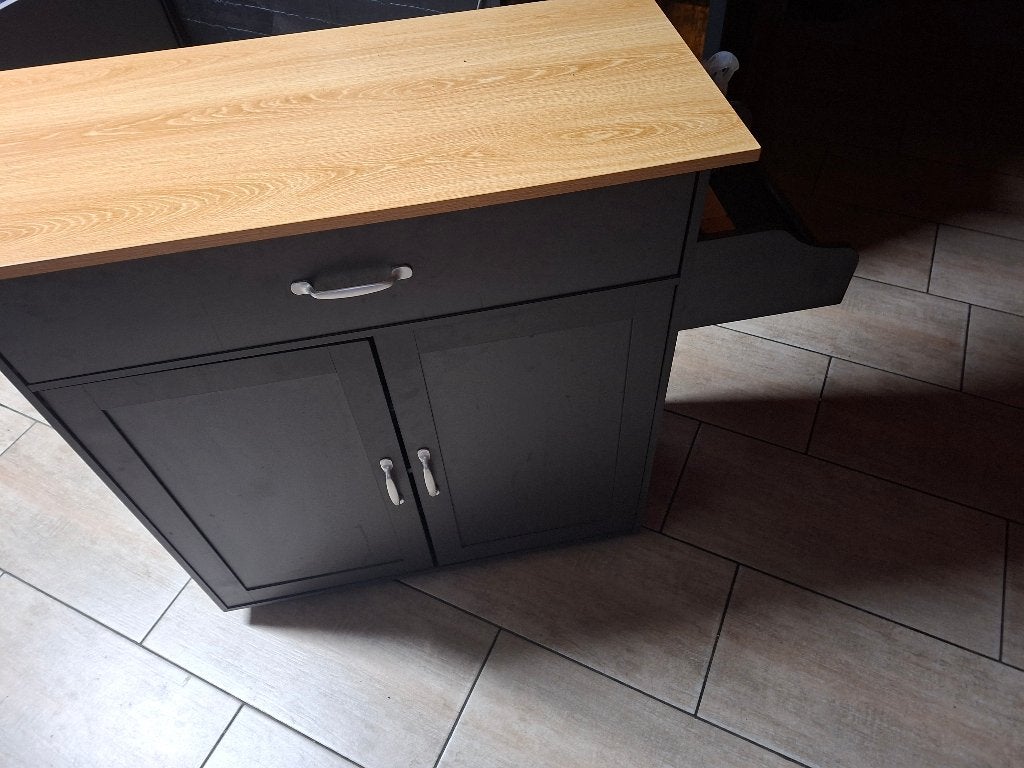 Keukeneilandje, Huis en Inrichting, Keuken | Keukenelementen, Ophalen, 100 tot 150 cm, Grijs, Nieuw