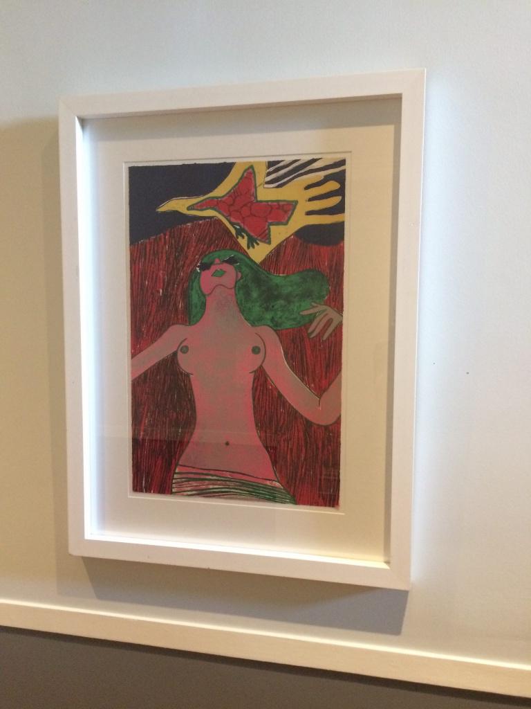 Corneille gekleurde litho, ingekaderd, Antiek en Kunst, Ophalen