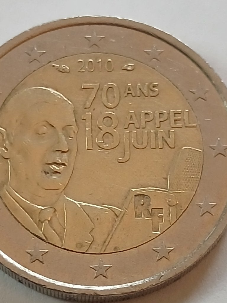 Piéce de 2 euros commémorative de France 2010, Postzegels en Munten, Ophalen of Verzenden, Frankrijk, 2 euro