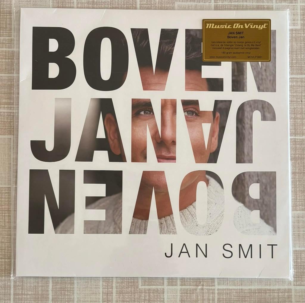 Jan Smit - Boven Jan (Oranje Vinyl) (LP), CD & DVD, Vinyles | Néerlandophone, Neuf, dans son emballage, Vinyle coloré, Édition limitée