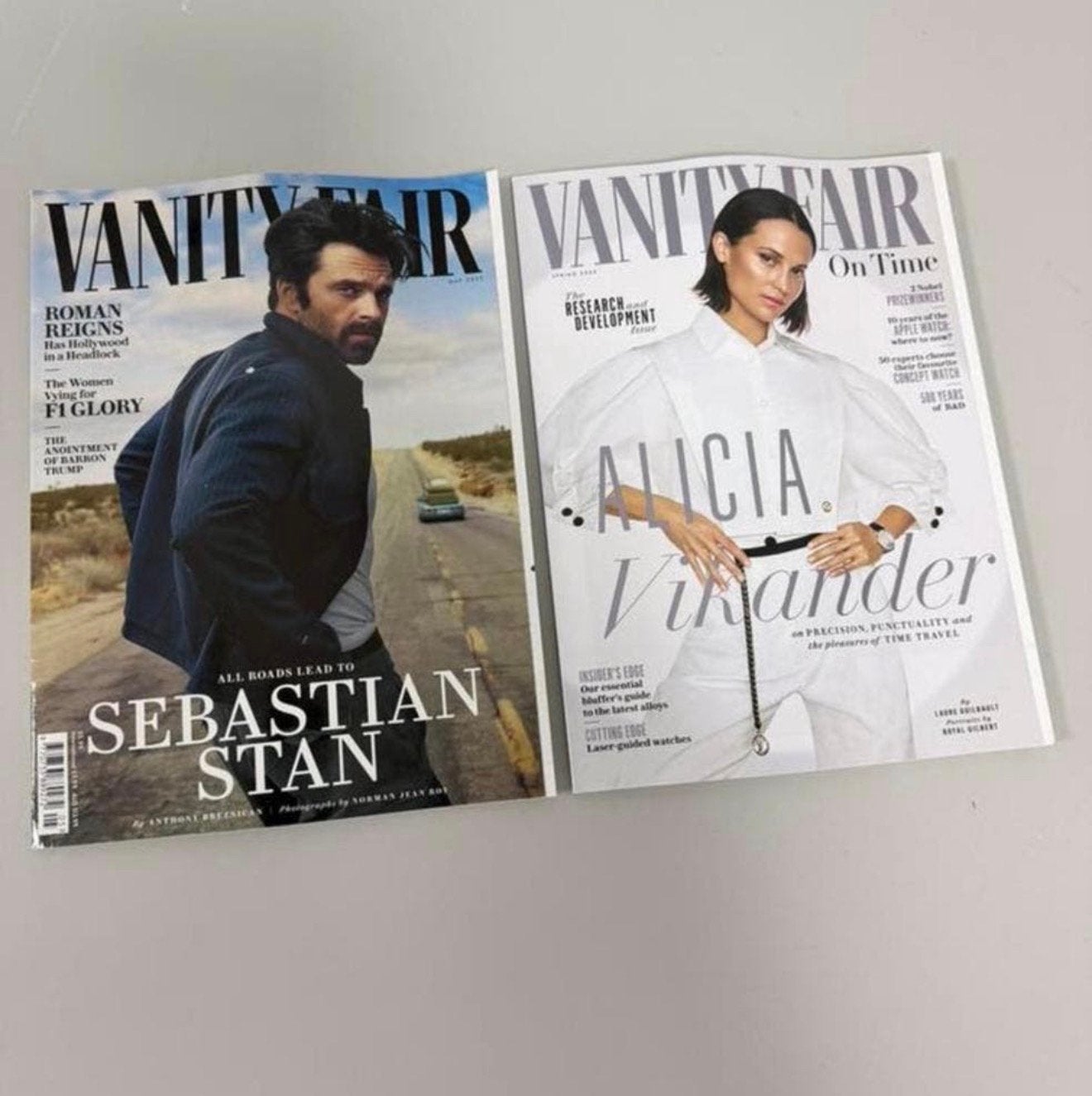 Le magazine Vanity Fair 2025 Sebastian Stan Alicia Vikander, Livres, Journaux & Revues, Enlèvement ou Envoi, Neuf