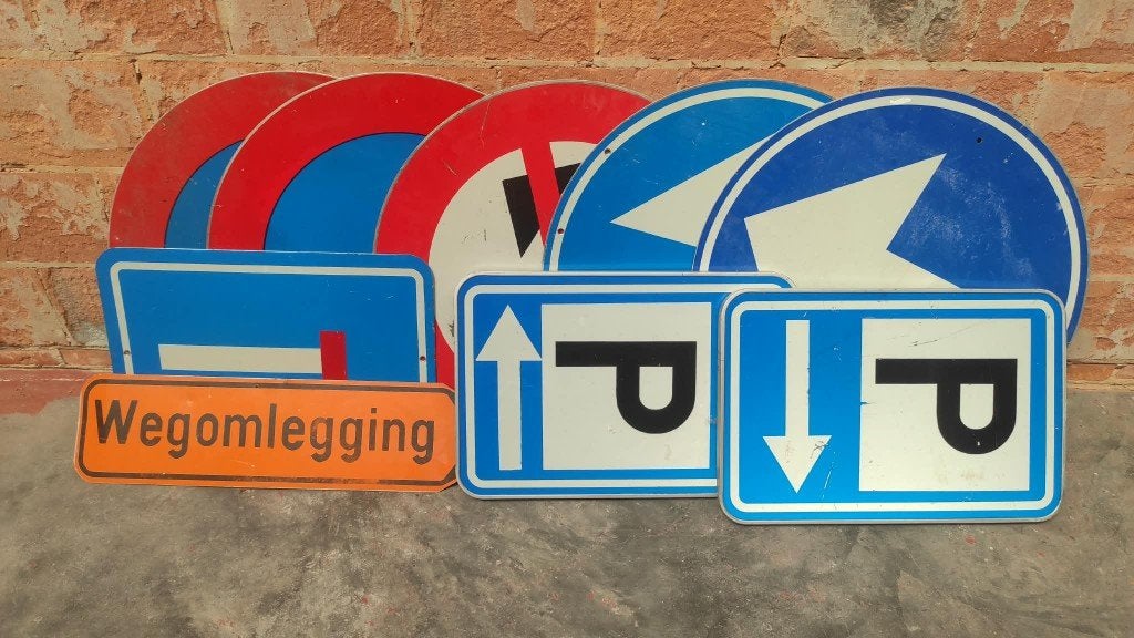 Verkeersborden - werfborden, Verzamelen, Ophalen, Gebruikt