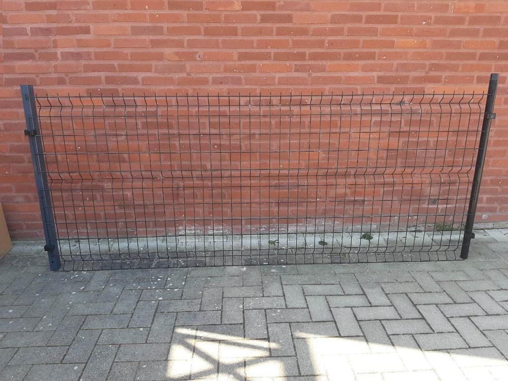 Promo! 20m draadpanelen 100cm hoog zwart + palen, Tuin en Terras, Ophalen, Nieuw