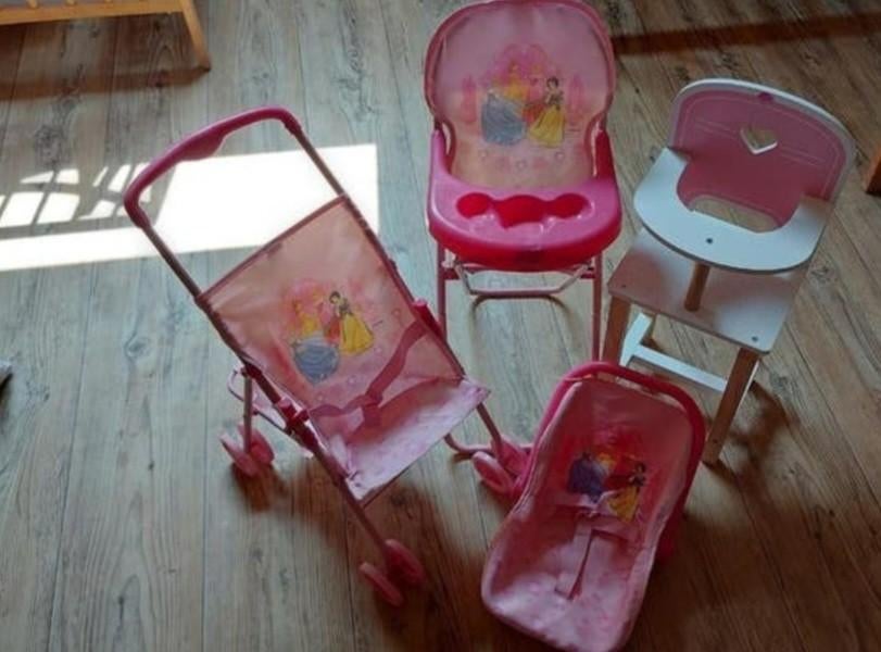 Buggy-2 stoel-maxi cose-poppen kleertjes met 1 pop erbij, Ophalen