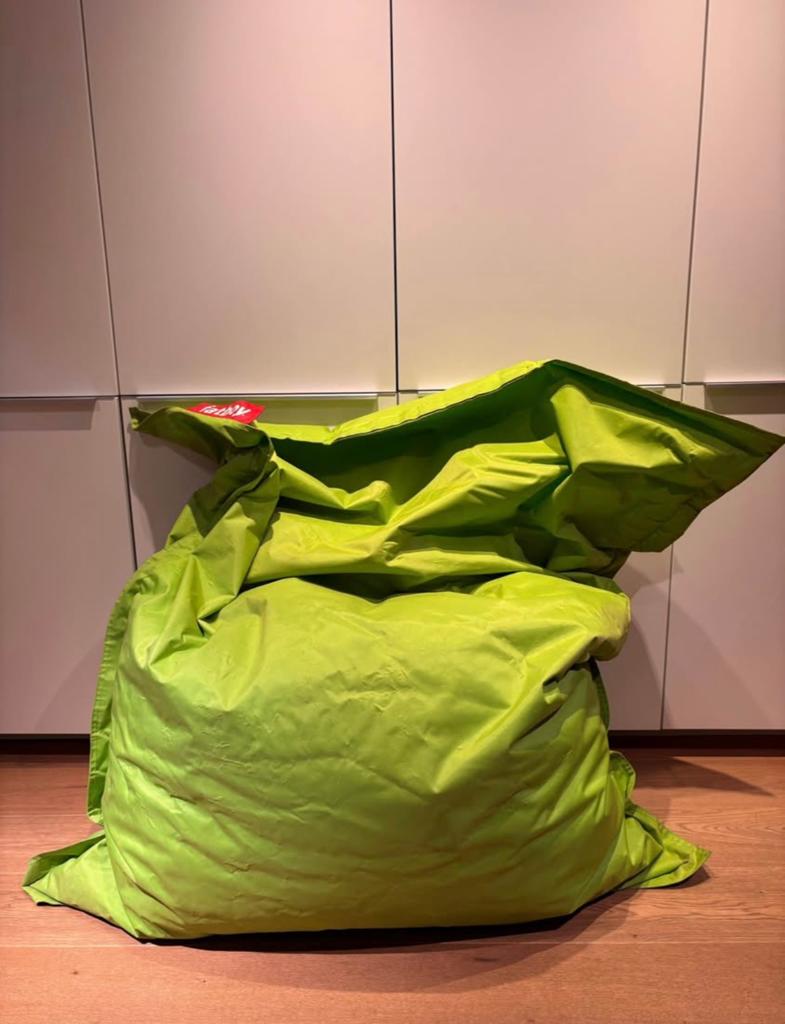 Pouf original Fatboy, Ophalen, Gebruikt, Groen, Zitzak