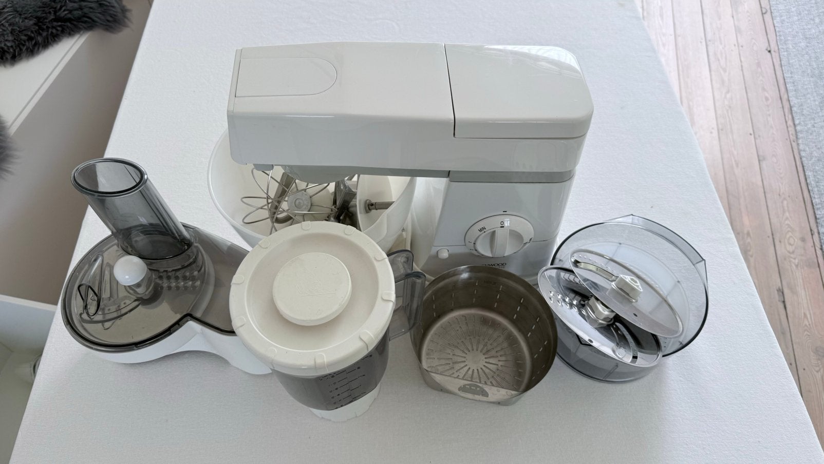 Kenwood Chef Electronic keukenrobot wit compleet accessoires, Ophalen, Zo goed als nieuw