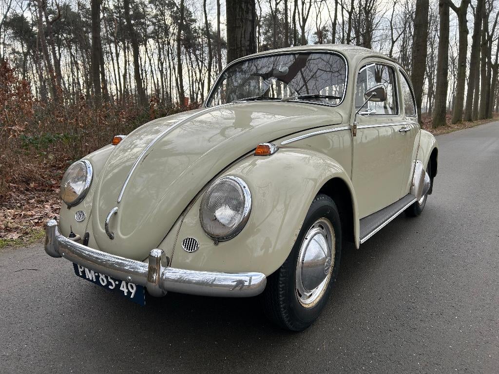 Volkswagen Kever 1200 uit 1965, Auto's, Oldtimers, Particulier, Volkswagen, Benzine, Handgeschakeld, Beige, Overige kleuren, Kunstmatig leder