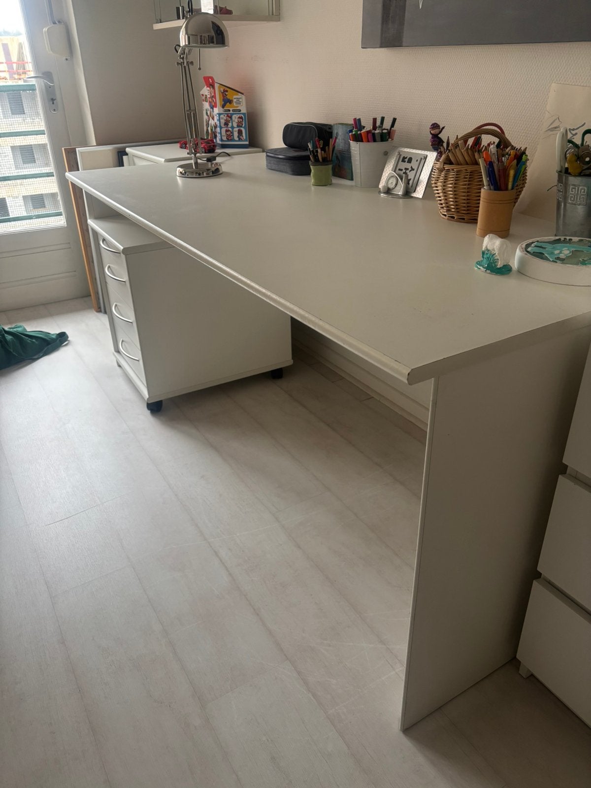 1 ou 2 Bureaux (chacun 180 x 80) +, Démontable, Autres marques, 180 cm, Enlèvement