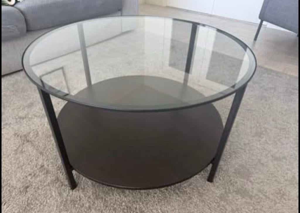 Salontafel - Vittsjo - Ikea, Huis en Inrichting, Ophalen, Rond, 50 tot 100 cm, Zo goed als nieuw