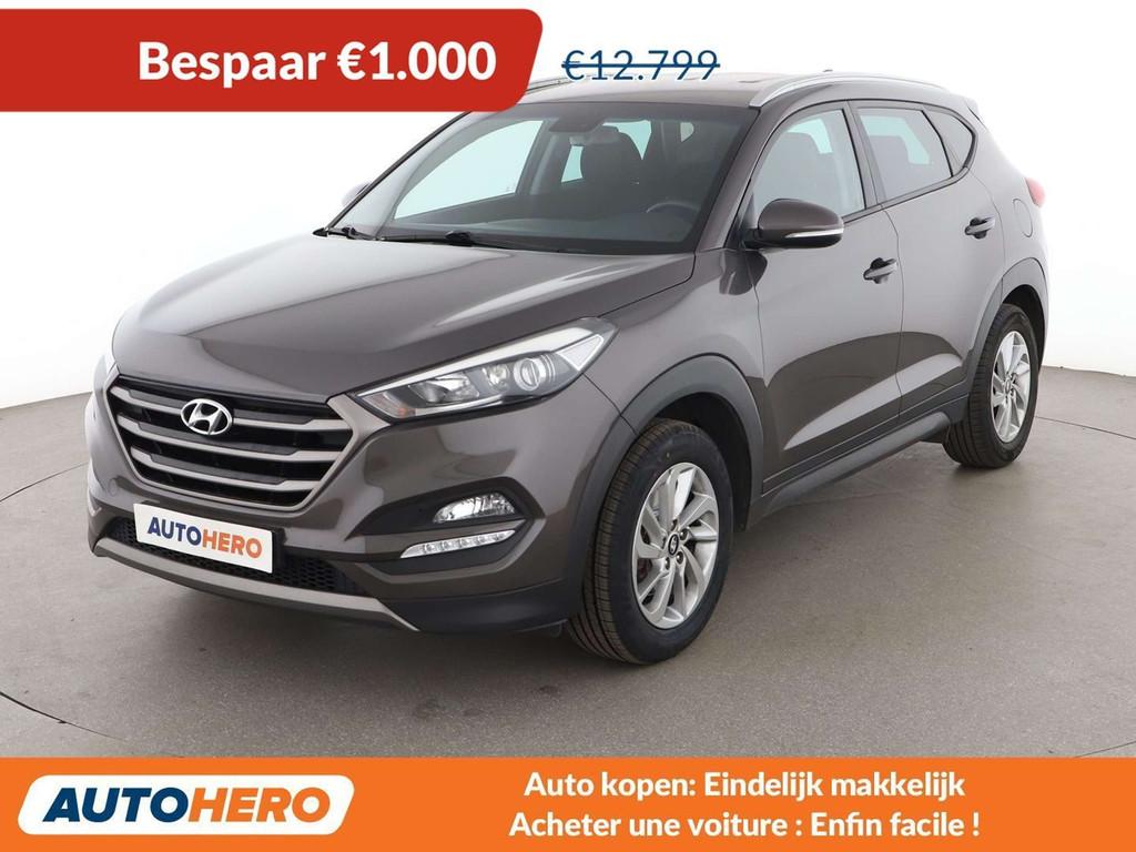 Hyundai Tucson 1.7 CRDi Classic blue 2WD (bj 2016), Voorwielaandrijving, Stof, Gebruikt, Bruin