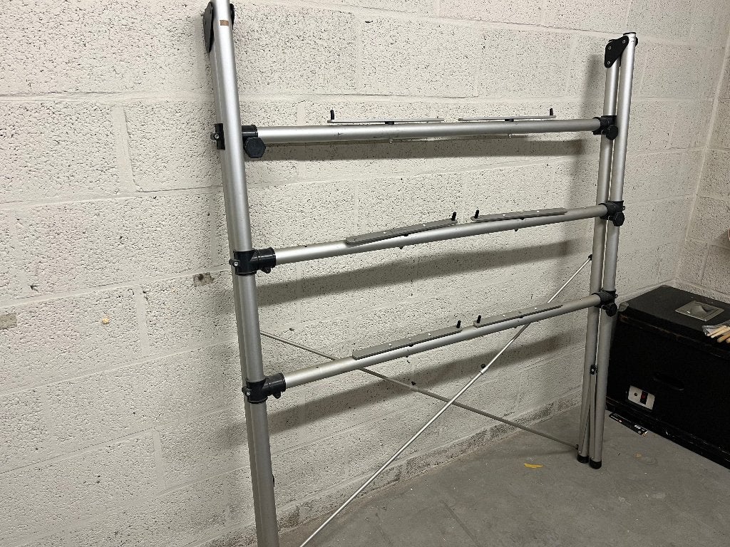 Jaspers 3-Laags Keyboard Stand / Studio (Oud Model - Zilver), Muziek en Instrumenten, Ophalen, Gebruikt