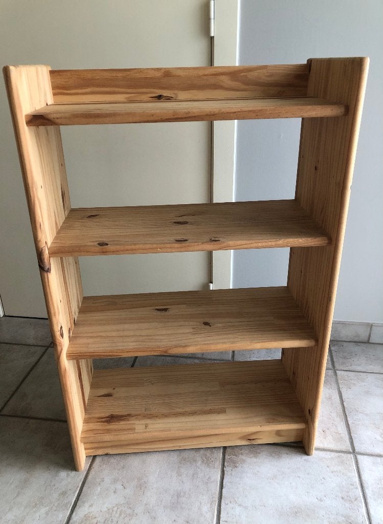 Étagère à chaussures en pin massif (90H x 60L x 27P), Enlèvement, Comme neuf