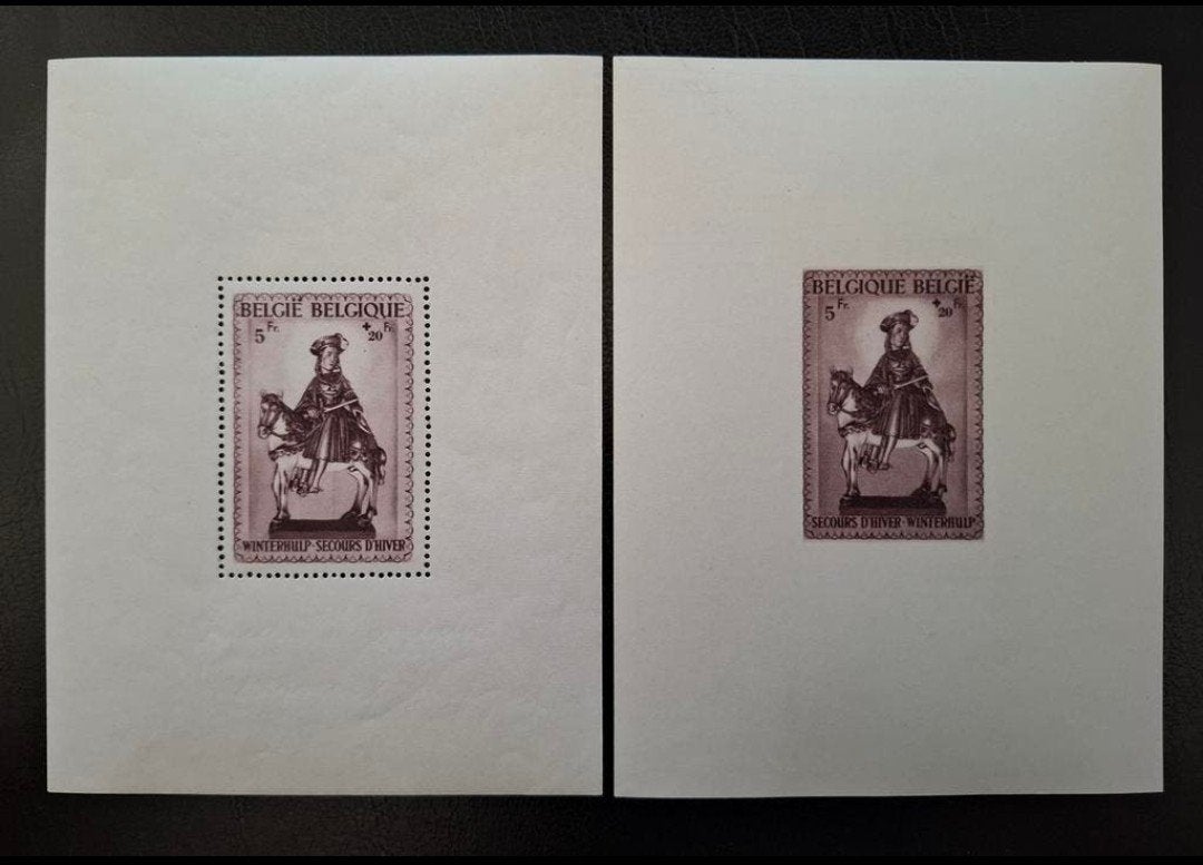 Belgique : COB 592A/92B-BL15/16 ** Secours d'hiver No 4 1942, Timbres & Monnaies, Timbres | Europe | Belgique, Sans timbre, Neuf