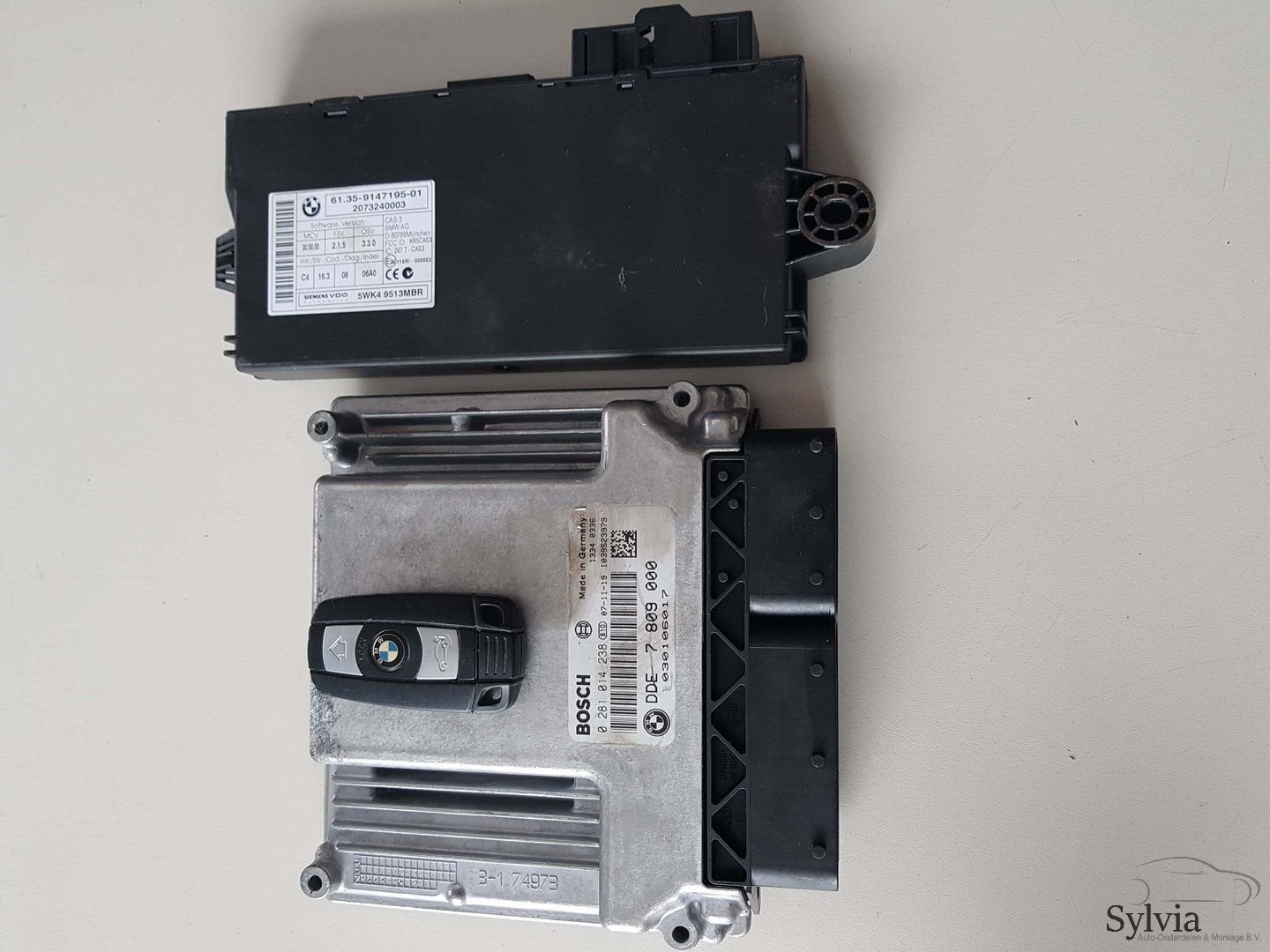 Startset Contactslot + ECU CAS3 BMW 5 serie E60 E61  N47D20, Autos : Pièces & Accessoires, -, Utilisé, -, Enlèvement ou Envoi