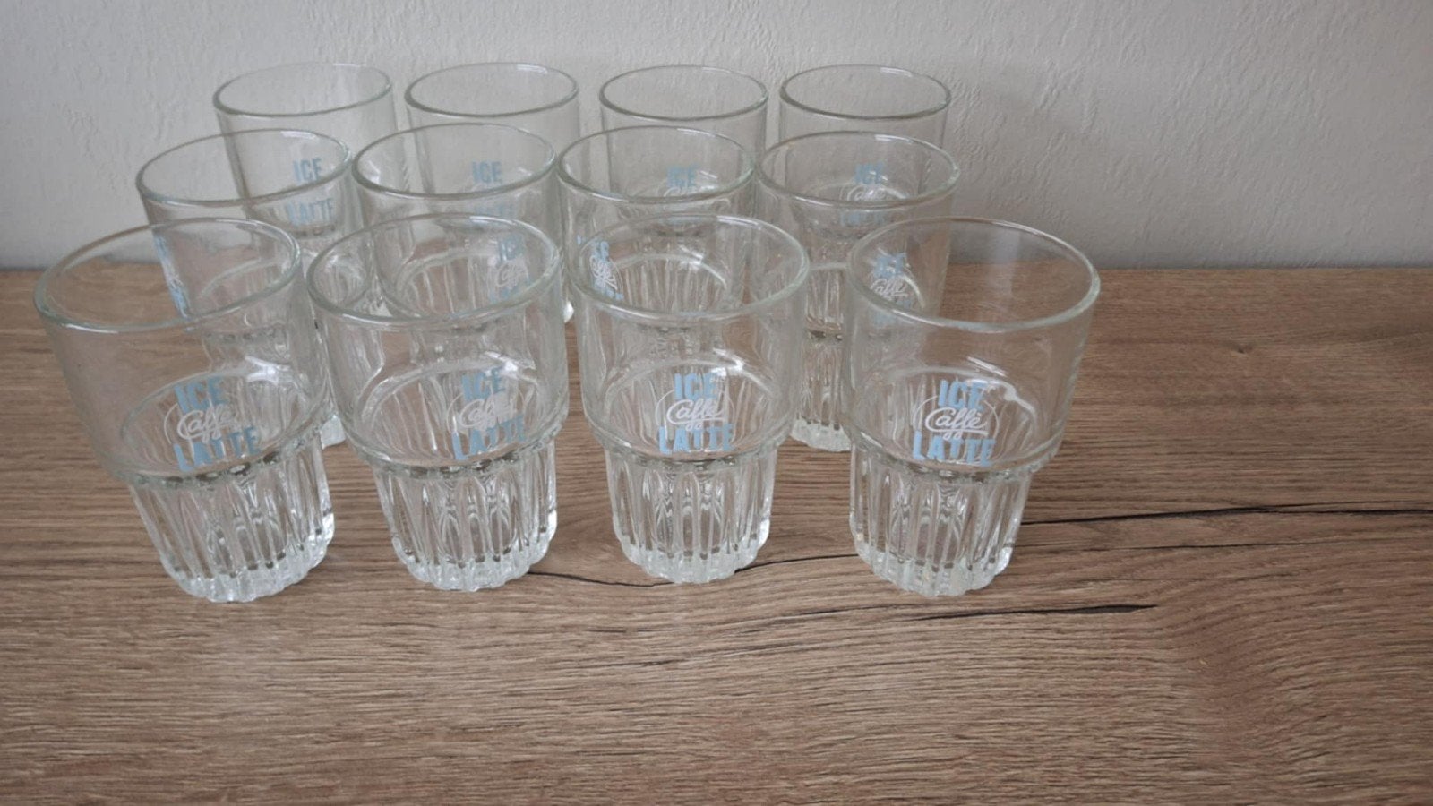 Ice caffe latte glazen te koop, Ophalen of Verzenden