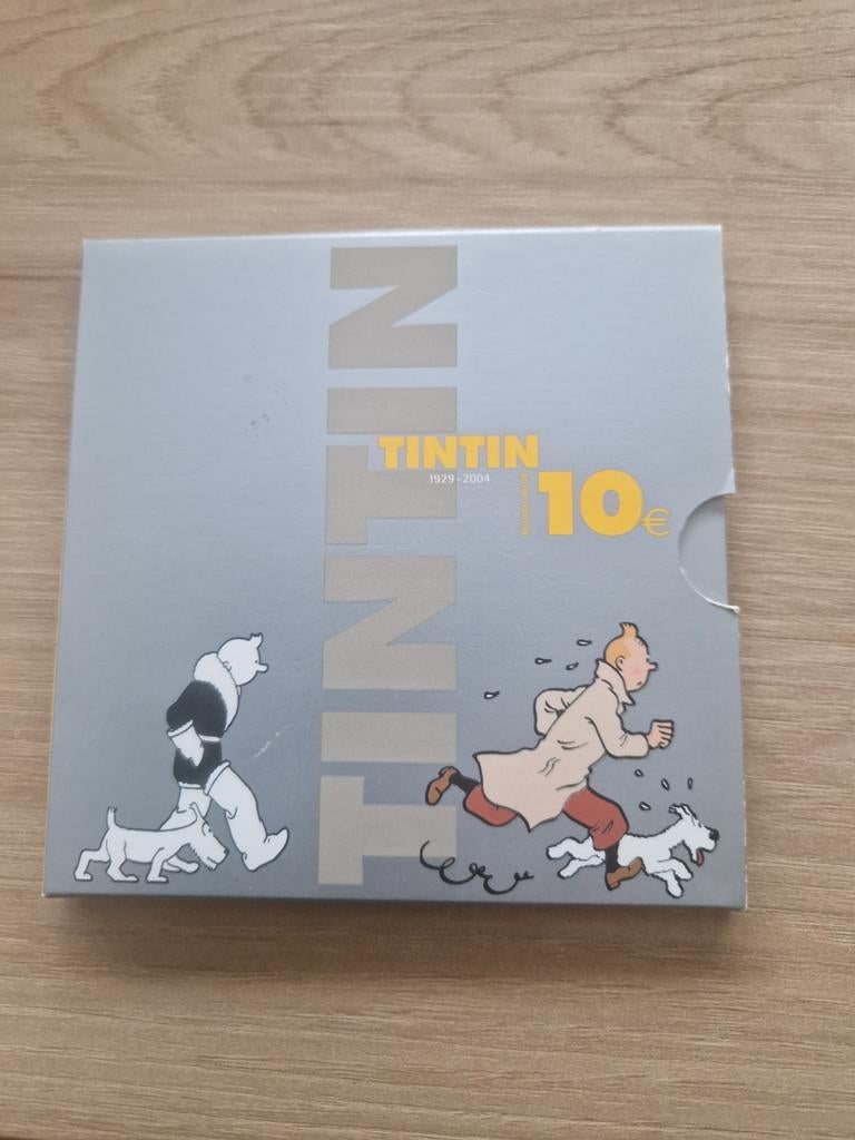 10 euros Tintin Proof, Timbres & Monnaies, Enlèvement ou Envoi