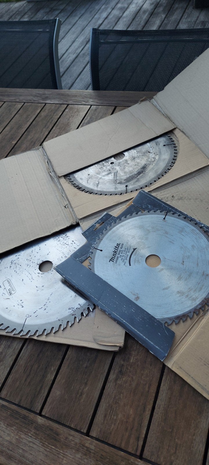 3 zaagbladen (hout), Ophalen, Gebruikt