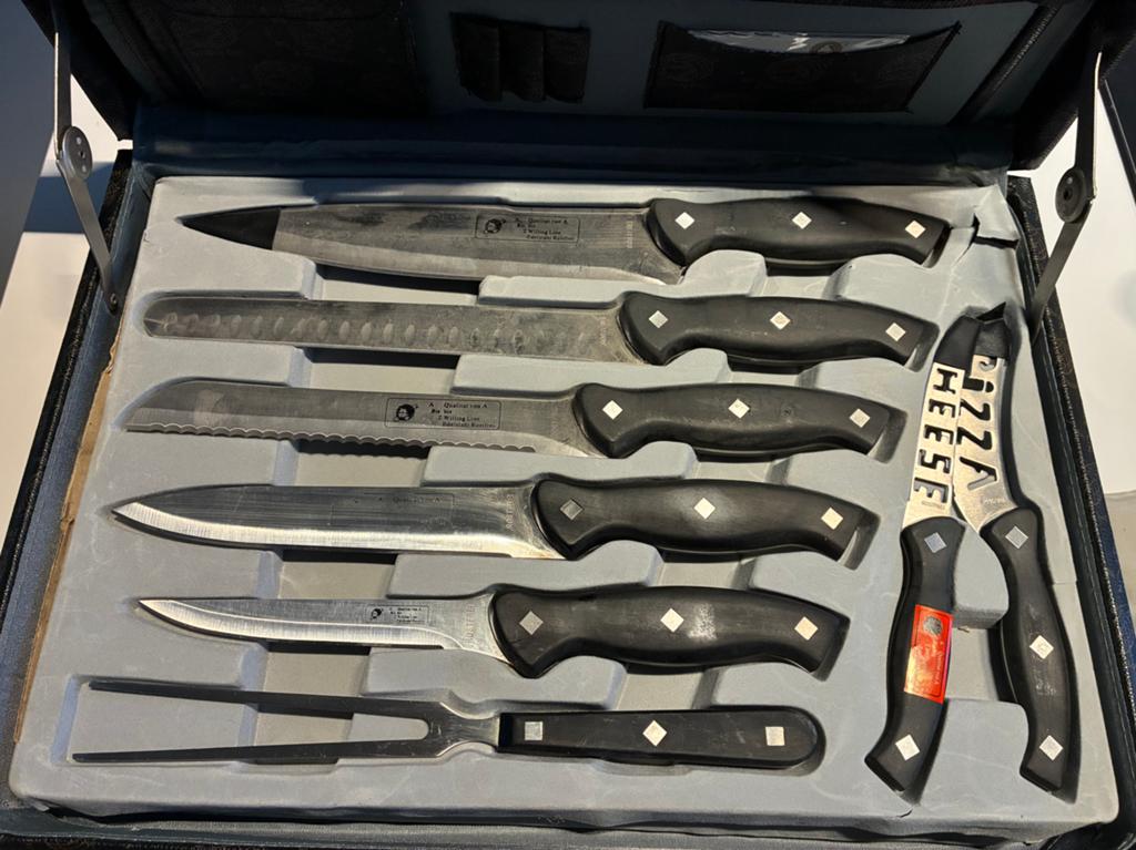 XL deluxe messenset, Huis en Inrichting, Keuken | Bestek, Ophalen of Verzenden, Zo goed als nieuw