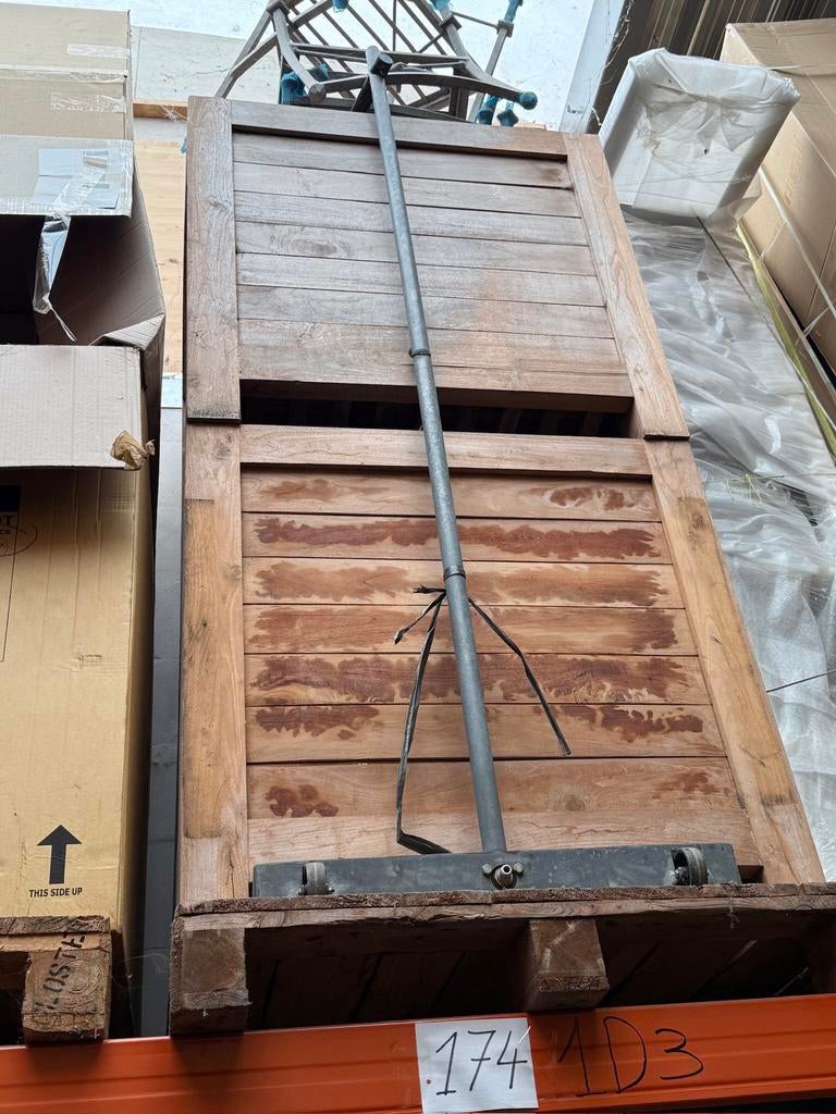 Jardinière en teck très grande 1x1x1 mètre, Enlèvement ou Envoi, Comme neuf