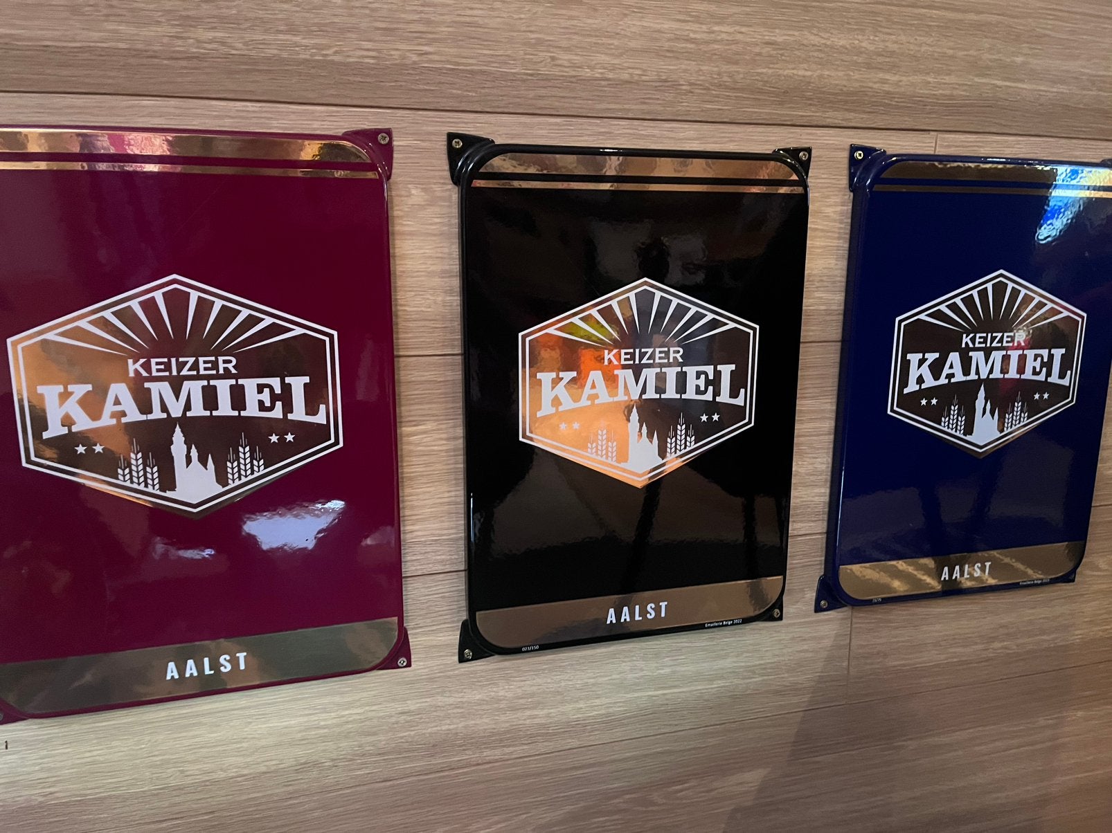 Emaille borden Kamiel Aalst