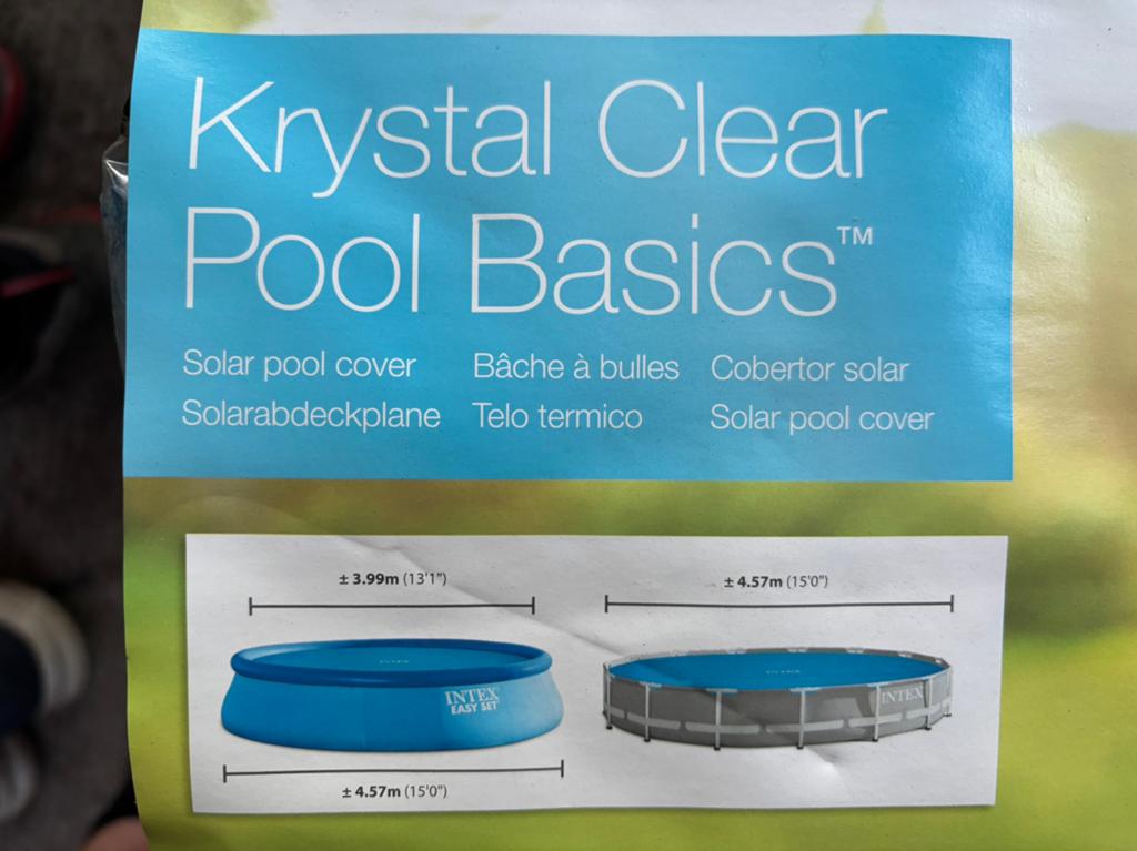 Solar pool cover & chloortabletten, Tuin en Terras, Ophalen, Nieuw