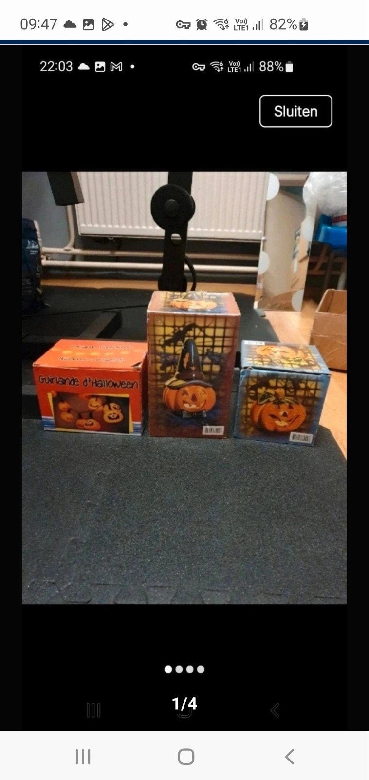 3 mooi dozen haloween verlichting en pompoenen, Diversen, Ophalen of Verzenden