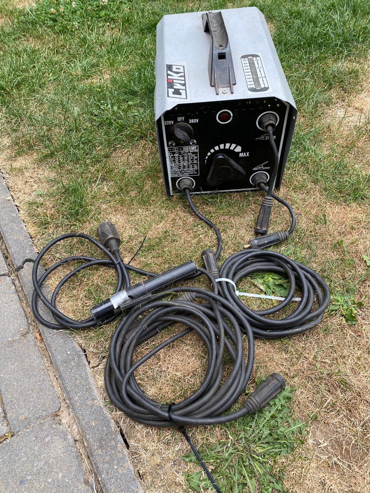 Petit poste de soudage pour électrodes, Enlèvement, Utilisé, Électrodes