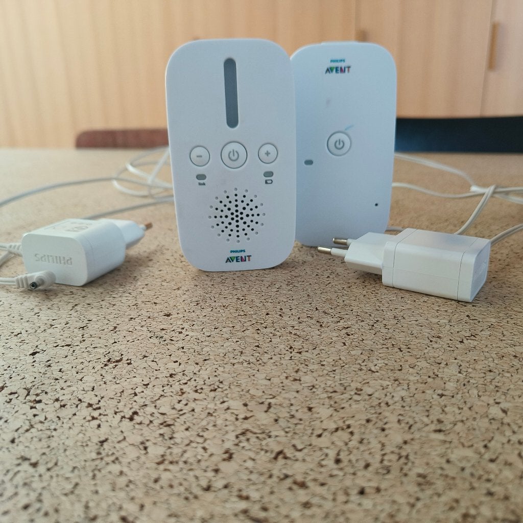 babyfoon Philips Avent SCD503 (DECT Audio) – blauw-wit, Ophalen, Gebruikt