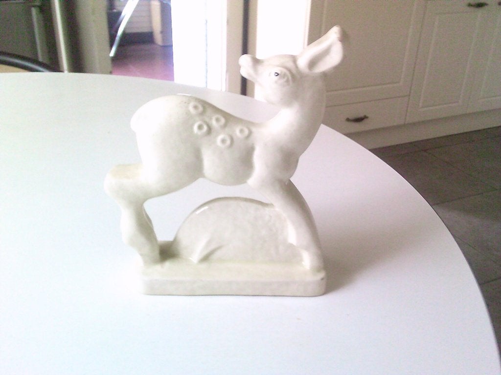 art deco beeldje, Verzamelen, Ophalen, Zo goed als nieuw, Dier