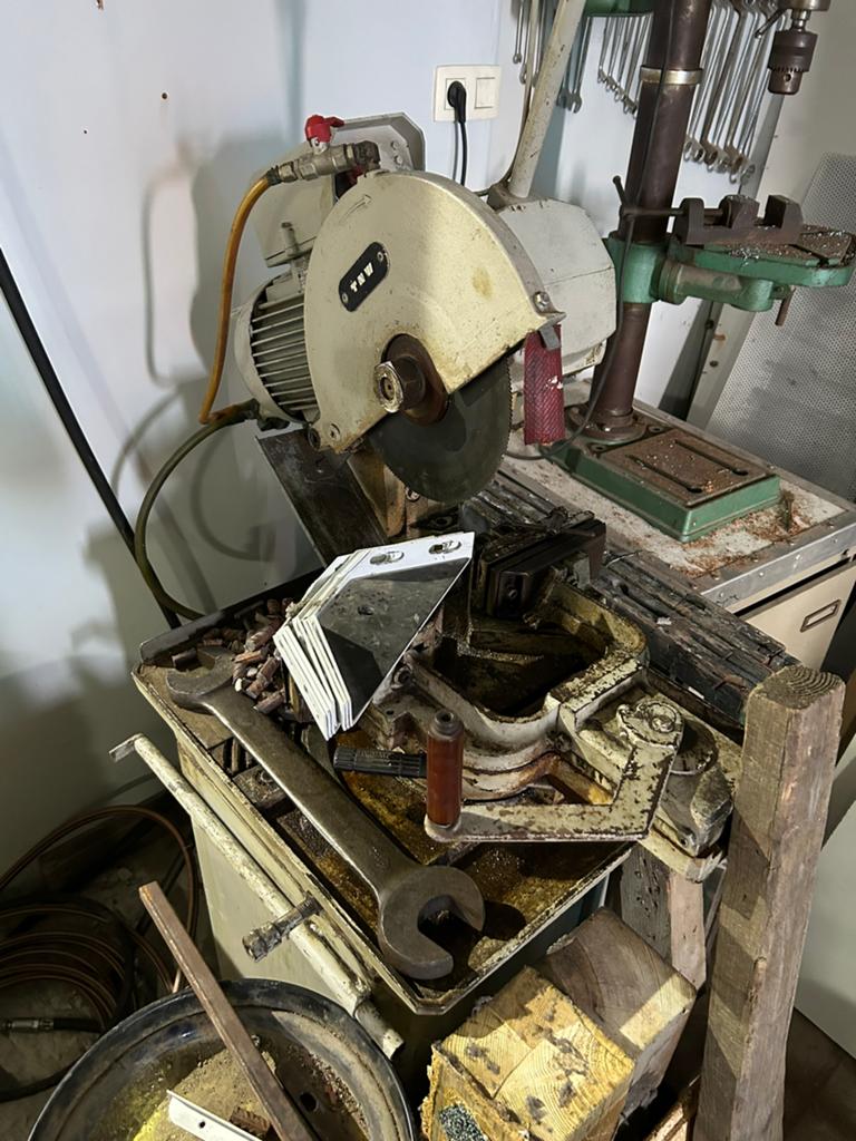 Afkortzaag metaal alu, Doe-het-zelf en Bouw, Gereedschap | Zaagmachines, Ophalen, Zo goed als nieuw, Afkortzaag