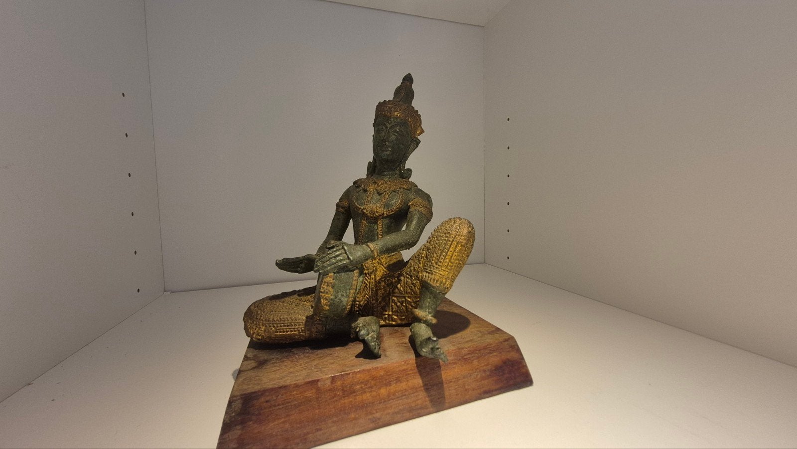 Antiek Thais Bronzen Beeld, Antiek en Kunst, Ophalen of Verzenden, Brons