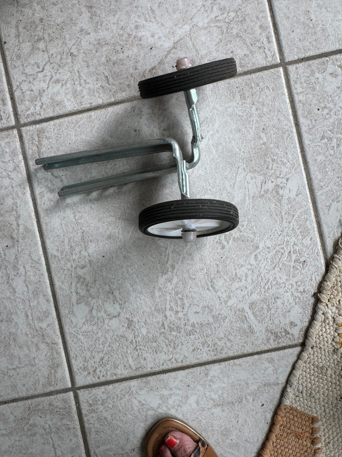 Zijwieltjes kinderfiets, Vélos & Vélomoteurs, Accessoires vélo | Porte-vélos, Enlèvement, Comme neuf
