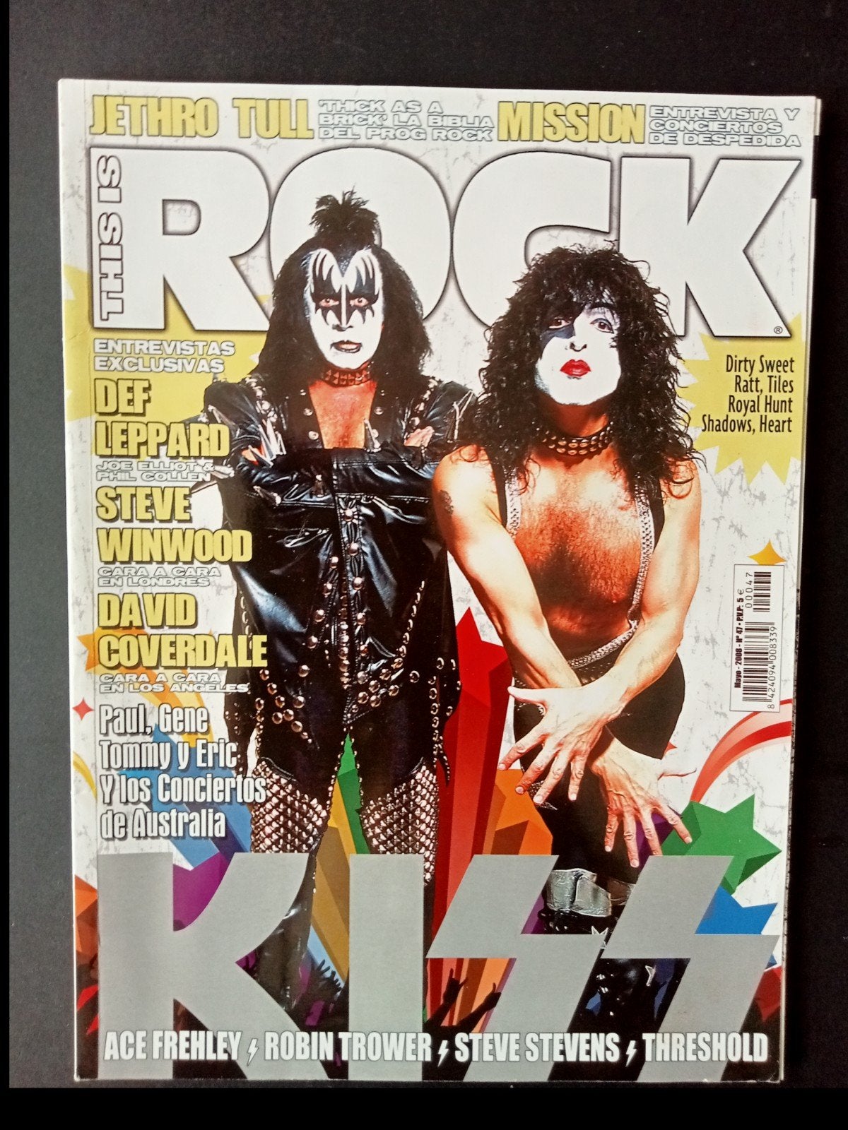 Kiss, magazine Spain 2008 Australien Tour, CD & DVD, Vinyles | Hardrock & Metal, Enlèvement ou Envoi