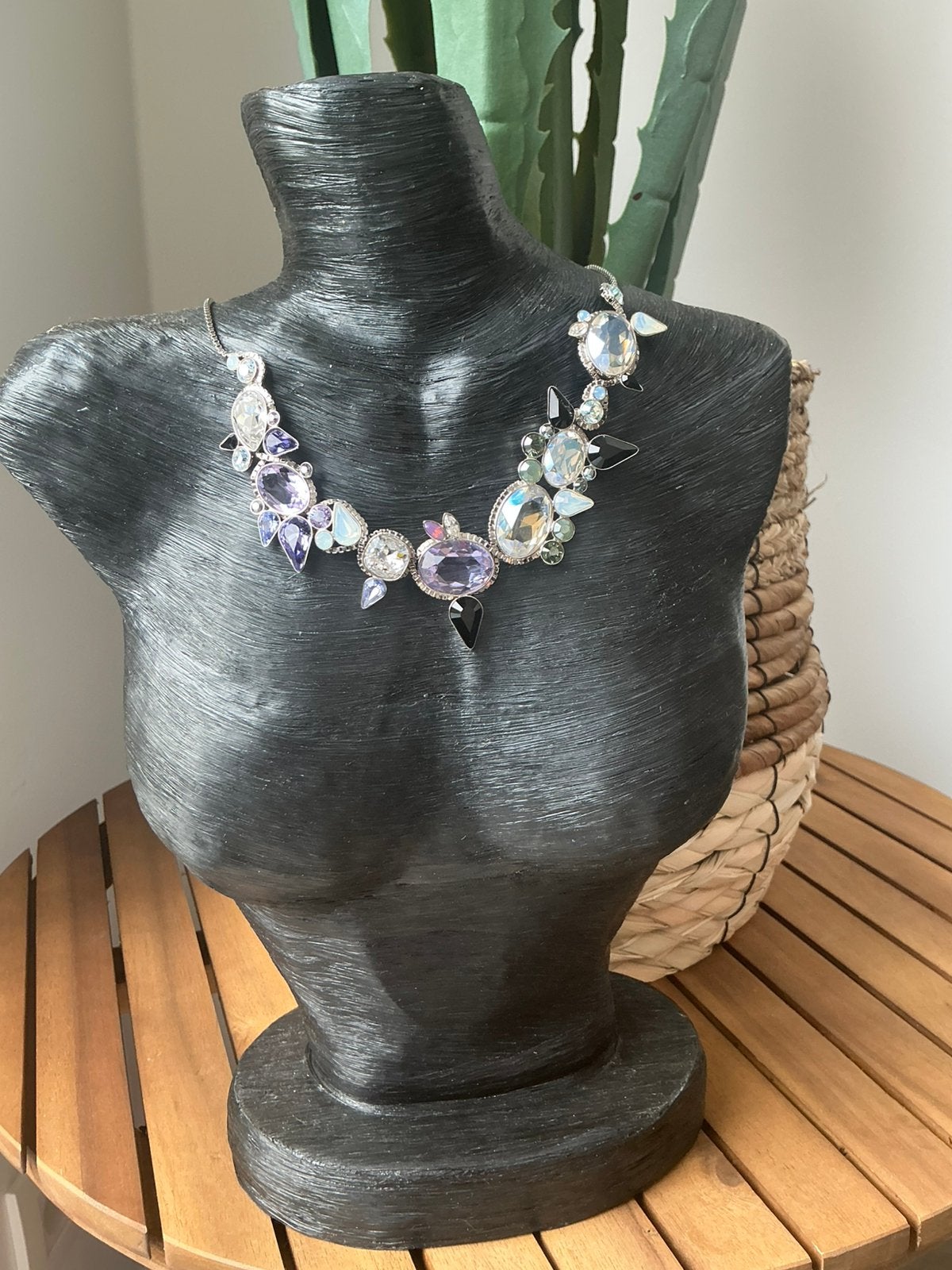 Swarovschi ketting, Bijoux, Sacs & Beauté, Colliers, Comme neuf, Réglable, Enlèvement ou Envoi