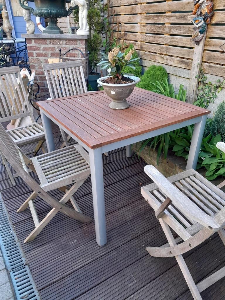 Terrastafel en stoelen, Ophalen, Aluminium